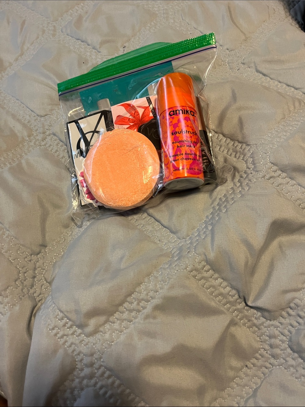 amika Orange Travel Hair Mask & Beauty Sample Kit
